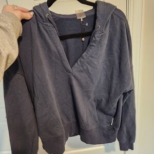 Alia Women's V-Neck Sweater in Blue